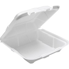 Pactiv PCT YTD18801 Pactiv 2-tab Hl Conventional Foam Container - Food