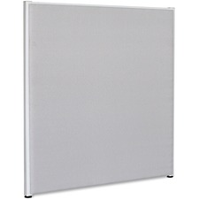 Lorell LLR 90256 Gray Fabric Panels - 48.8 Width X 60 Height - Steel F