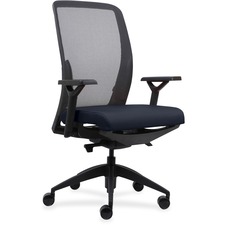 Lorell LLR 83104A204 Executive Mesh Backfabric Seat Task Chair - Dark 