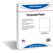 Paris PRB 04124 Printworks Professional Pre-perforated Paper For Invoi