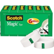 3m MMM 810K6BD Scotch 34w Magic Tape - 27.78 Yd Length X 0.75 Width - 