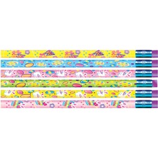 Moon MPD 52024B Springtime Easter Design Pencils - 2 Lead - Assorted W