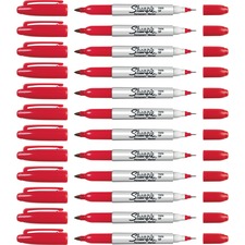 Newell SAN 32202BX Sharpie Twin Tip Markers - Fine, Ultra Fine Marker 