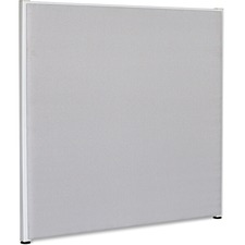 Lorell LLR 90255 Gray Fabric Panels - 60.8 Width X 60 Height - Steel F