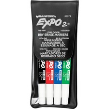 Newell SAN 86074 Expo Low Odor Markers - Fine Marker Point - Assorted 