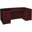 Lorell LLR PD4272DPMY Prominence 2.0 Mahogany Laminate Double-pedestal