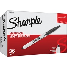 Newell SAN 1926876 Sharpie Fine Point Retractable Markers - Fine Marke