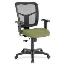 Lorell LLR 8620948 Managerial Mesh Mid-back Chair - Fuse Cress Fabric 