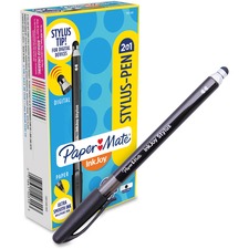 Newell PAP 1951348 Paper Mate 2-in-1 Inkjoy Stylus Pen - 12 Pack - Rub