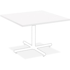 Lorell LLR 99858 Hospitality White Laminate Square Tabletop - High Pre