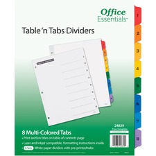 Avery AVE 24839 Averyreg; Office Essentialsreg; Table 'n Tabs(r) Divid