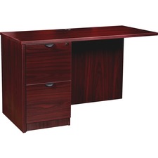 Lorell LLR PR2448LMY Prominence 2.0 Mahogany Laminate Left Return - 2-