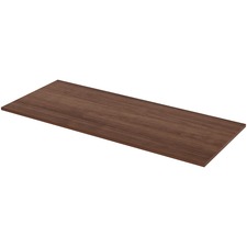 Lorell LLR 34407 Utility Table Top - Walnut Rectangle, Laminated Top -