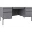 Lorell LLR 66942 Fortress Series Teachers Desk - 60 X 30 X 29.5 - Doub