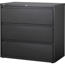 Lorell LLR 88031 3-drawer Black Lateral Files - 42 X 18.6 X 40.3 - 3 X