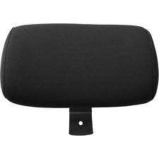 Lorell LLR 59530 Executive High-back Chairs Headrest - Black - Fabric 