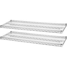 Lorell LLR 84180 Indust Wire Shelving Starter Extra Shelves - 48 Width