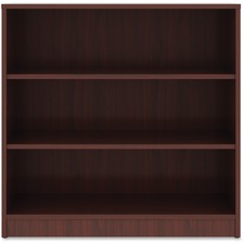 Lorell LLR 99781 Mahogany Laminate Bookcase - 36 Height X 36 Width X 1