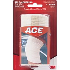 3m MMM 207462 Ace Self-adhering Elastic Bandage - 4 - 1each - Tan