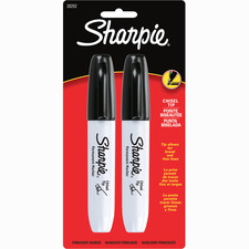 Newell SAN 38262PP Sharpie Chisel Tip Permanent Marker - Chisel Marker