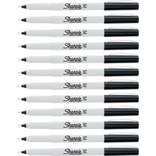 Newell SAN 37121DZ Sharpie Precision Permanent Markers - Ultra Fine Ma