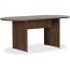 Lorell LLR 69988 Essentials Walnut Laminate Oval Conference Table - 1.