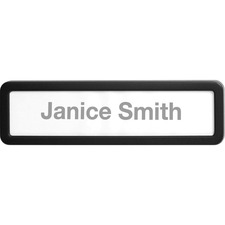 Lorell LLR 80669 Recycled Plastic Cubicle Nameplate - 1 Each - 0.9 Wid