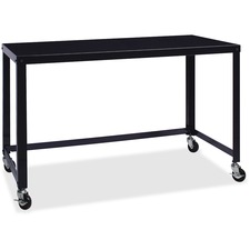 Lorell LLR 34417 Personal Mobile Desk - Rectangle Top - 48 Table Top W