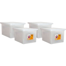 Lorell LLR 68925CT Letterlegal Plastic File Box - External Dimensions: