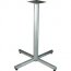 Lorell LLR 34431 Silver Bistro-height X-leg Table Base - Metallic Silv