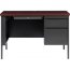 Lorell LLR 66949 Fortress Series Mahogany Laminate Top Desk - 45.5 X 2