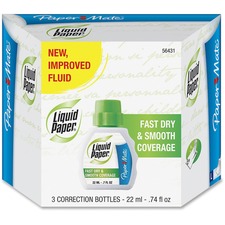 Newell PAP 5643115 Paper Mate Liquid Paper Fast Dry Correction Fluid -