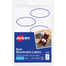 Avery AVE 4226 Averyreg; Multipurpose Label - Oval - Laser, Inkjet - W