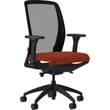 Lorell LLR 83104A203 Executive Mesh Backfabric Seat Task Chair - Orang