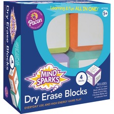 Pacon PAC AC9306 Mind Sparks Dry Erase Blocks - Themesubject: Learning