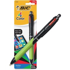 Bic BIC MMGSTP11 4 Color Stylus Plus Pen - 1 Mm Pen Point Size - Refil