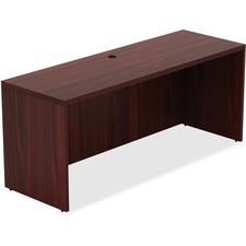 Lorell LLR 34310 Chateau Series Mahogany Laminate Desking Credenza - 5