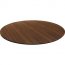 Lorell LLR 59642 Knife Edge Banding Round Conference Tabletop - Walnut