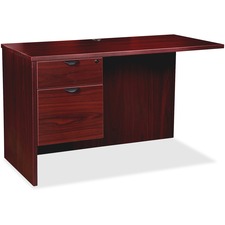 Lorell LLR PR2442QLMY Prominence 2.0 Mahogany Laminate Boxfile Left Re