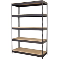 Lorell LLR 61622 Riveted Steel Shelving - 5 Compartment(s) - 72 Height