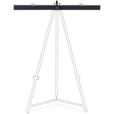 Lorell LLR 32109 Telescoping Easel Pad Holder - 27.9 Length - Aluminum