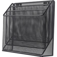 Lorell LLR 84138 Mesh Desktop Organizer - 3 Tier(s) - 11.4 Height X 3.