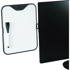 3m MMM MWB100B Monitor Whiteboard Holder - 1 Each - White