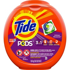 Procter PGC 50978CT Tide Pods Laundry Detergent - Spring Meadow Scent 