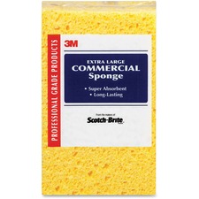 3m MMM 07456 Scotch-brite Extra-large Commercial Sponge - 24carton - C