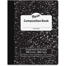 Pacon PAC MMK37106 Pacon Composition Book - 100 Sheets - 200 Pages - C