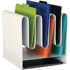 Safco SAF 3223WH Safco Wave Desktop File Organizers - 7 Compartment(s)