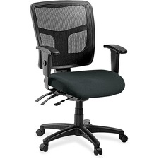 Lorell LLR 86201076 Management Chair - Vinyl Seat - High Back - Black 