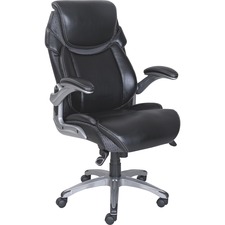 Lorell LLR 47921 Wellness By Design Executive Chair - 5-star Base - Bl