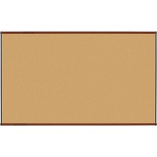 Lorell LLR 60643 Bulletin Board - 72 Height X 48 Width - Natural Cork 